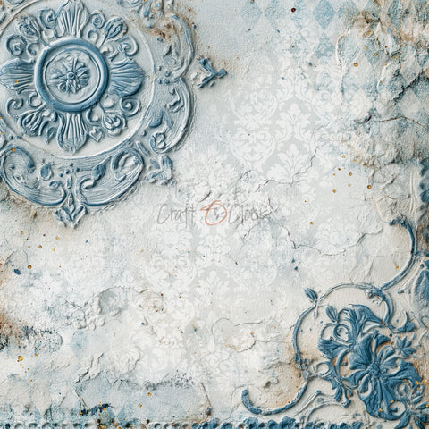 "Something Blue" // Craft O'Clock // 8" x 8" // Basic Set