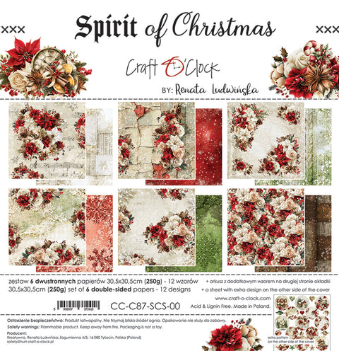 "Spirit of Christmas" // Craft O'Clock // 30,5 x 30,5 cm