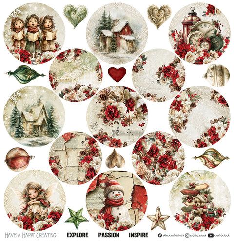 "Spirit of Christmas" // Craft O'Clock // 30,5 x 30,5 cm