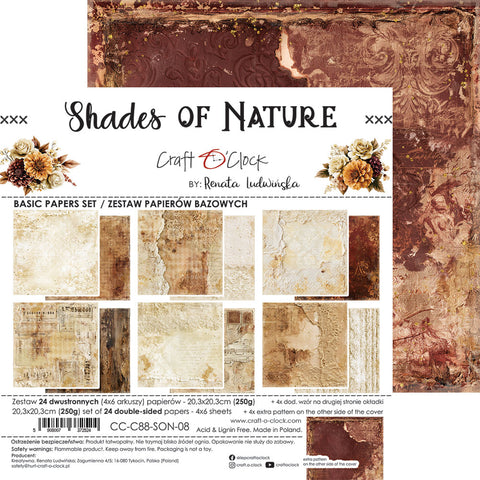 "Shades of Nature" // Craft O'Clock // 20,3 cm x 20,3 cm // Basic Set