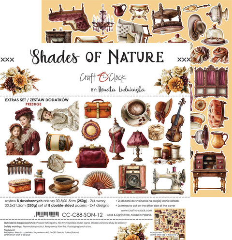 "Shades of Nature" // Extraset "Prestige" // Motive zum Ausschneiden