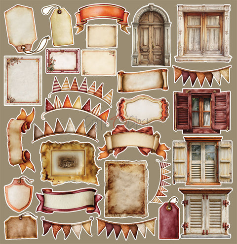 "Cherished Memories" // Extra set "Mix" // Motifs to cut out