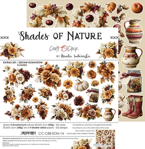 "Shades of Nature" // Extraset "Flowers" // Motive zum Ausschneiden