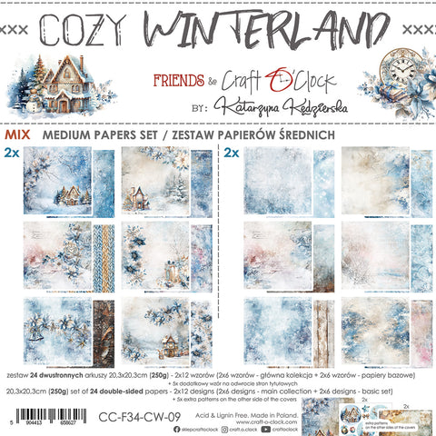 "Cozy Winterland" // Craft O'Clock // 20,3 cm x 20,3 cm // Mix Paper Set