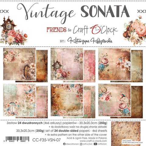 "Vintage Sonata" // Craft O'Clock // 20,3 cm x 20,3 cm // Mix Paper Set