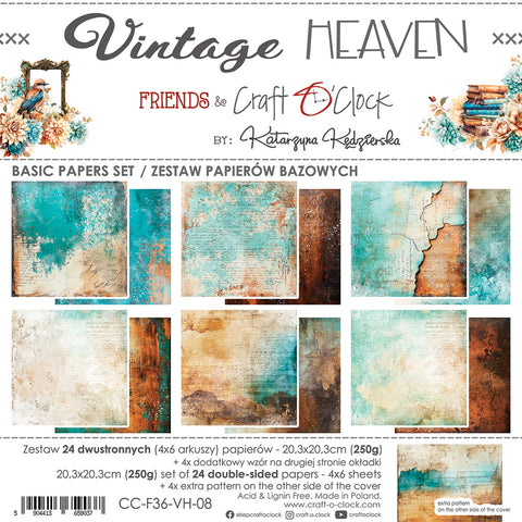 "Vintage Heaven" // Craft O'Clock // 8" x 8" // Basic Set