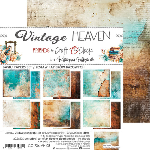 "Vintage Heaven" // Craft O'Clock // 8" x 8" // Basic Set