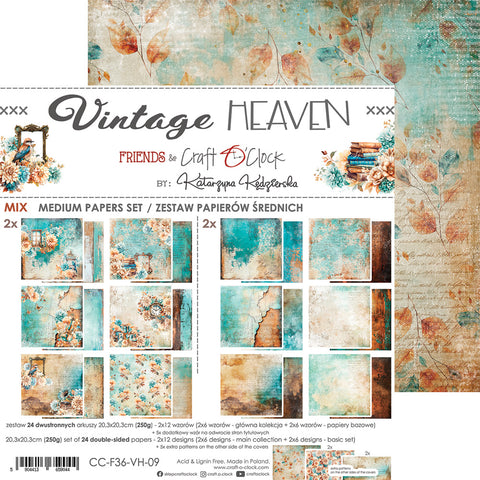 "Vintage Heaven" // Craft O'Clock // 20,3 cm x 20,3 cm // Mix Paper Set