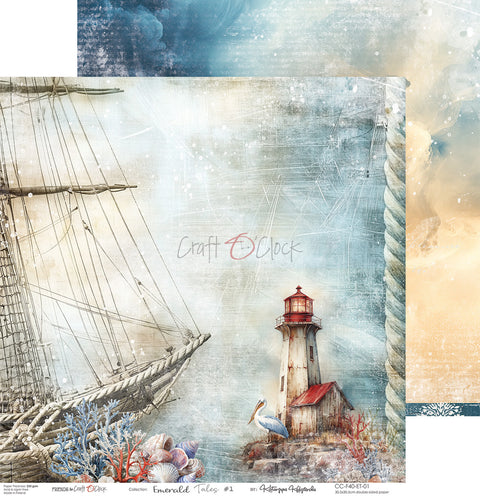 "Emerald Tales" // Craft O'Clock // 30,5 x 30,5 cm