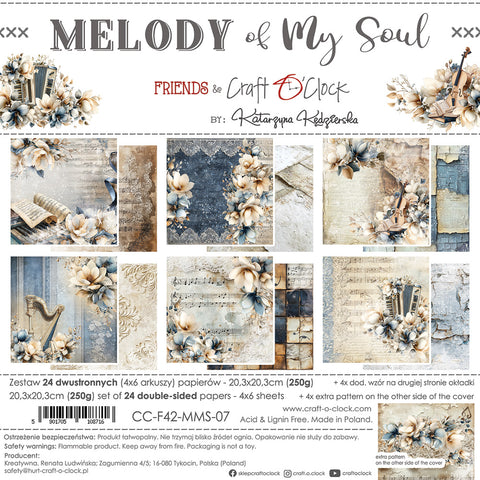 "Melody of my Soul" // Craft O'Clock // 20,3 cm x 20,3 cm // Mix Paper Set