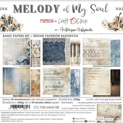 "Melody of my Soul" // Craft O'Clock // 20,3 cm x 20,3 cm // Mix Paper Set