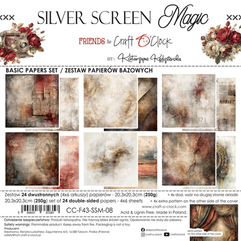 "Silver Screen Magic" // Craft O'Clock // 20,3 cm x 20,3 cm // Basic Set