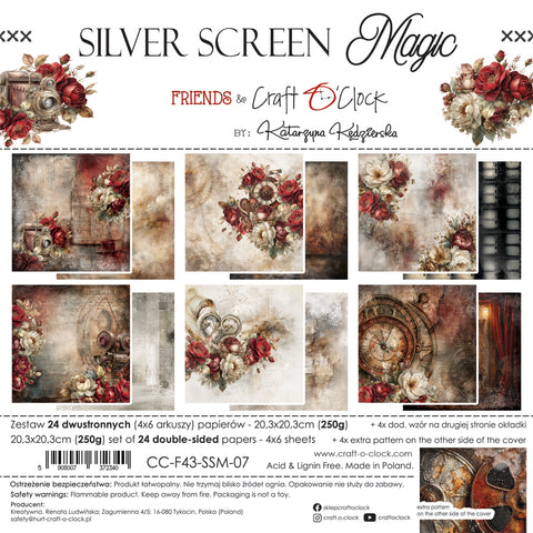 "Silver Screen Magic" // Craft O'Clock // 20,3 cm x 20,3 cm // Mix Paper Set