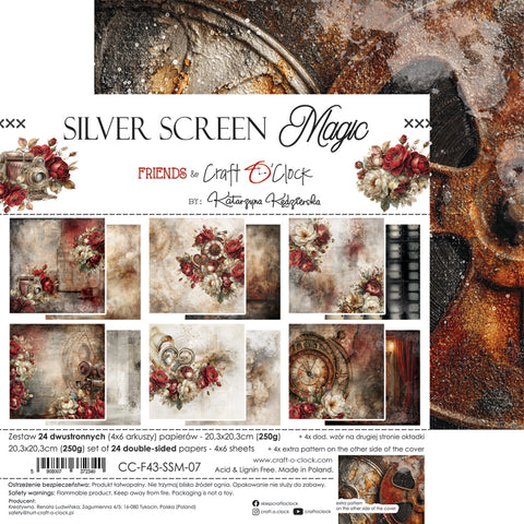 "Silver Screen Magic" // Craft O'Clock // 20,3 cm x 20,3 cm // Mix Paper Set