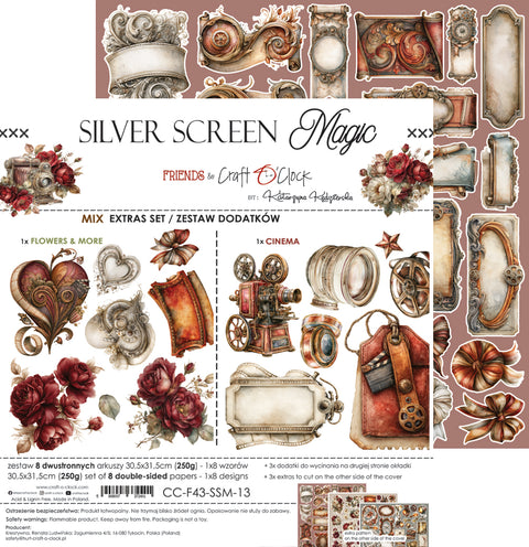 "Silver Screen Magic" // Extraset "Mix" // Motive zum Ausschneiden