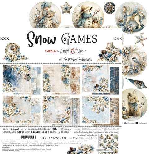"Snow Games" // Craft O'Clock // 30,5 x 30,5 cm