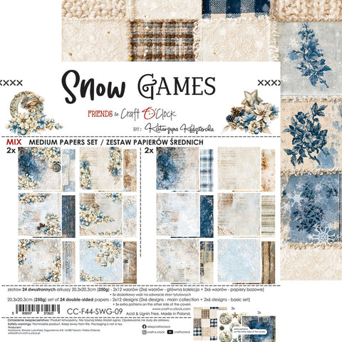 "Snow Games" // Craft O'Clock // 20,3 cm x 20,3 cm // Mix Paper Set