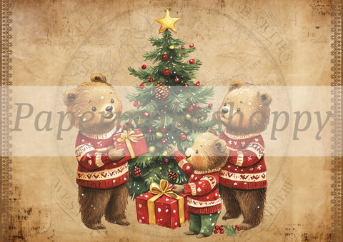 "Christmas Cuties" // Papermakeshappy // 7 Blatt Designpapier // doppelseitig bedruckt