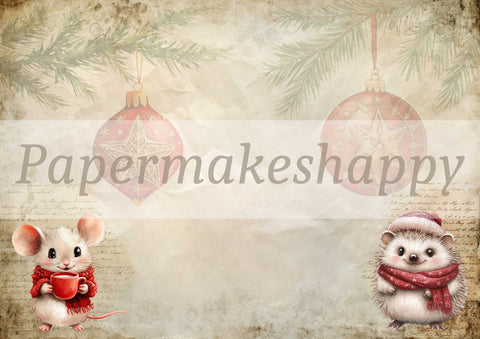 "Christmas Cuties" // Papermakeshappy // 7 Blatt Designpapier // doppelseitig bedruckt