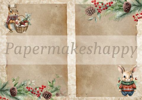 "Christmas Cuties" // Papermakeshappy // 7 Blatt Designpapier // doppelseitig bedruckt