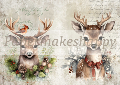 "Christmas Cuties" // Papermakeshappy // 7 Blatt Designpapier // doppelseitig bedruckt