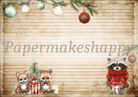 "Christmas Cuties" // Papermakeshappy // 7 Blatt Designpapier // doppelseitig bedruckt