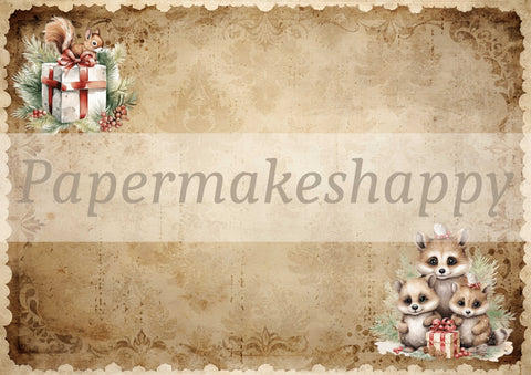 "Christmas Cuties" // Papermakeshappy // 7 Blatt Designpapier // doppelseitig bedruckt