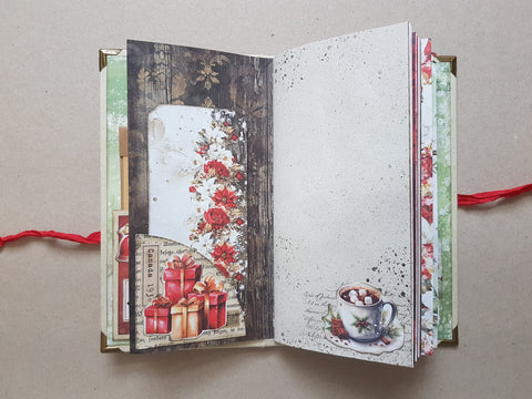 Slimline Journal „Christmas Everywhere“ // handgemacht von Melly