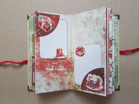 Slimline Journal „Christmas Everywhere“ // handgemacht von Melly