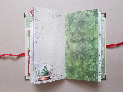 Slimline Journal „Christmas Everywhere“ // handgemacht von Melly