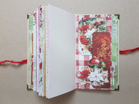 Slimline Journal „Christmas Everywhere“ // handgemacht von Melly