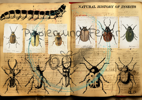 "Das Sketchbuch der Natur" Collagepapier // Papier & Feder // 12 Seiten