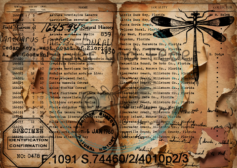 "Das Sketchbuch der Natur" Collagepapier // Papier & Feder // 12 Seiten