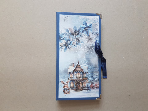 Slimline Journal „Cozy Winterland“ // handgemacht von Melly