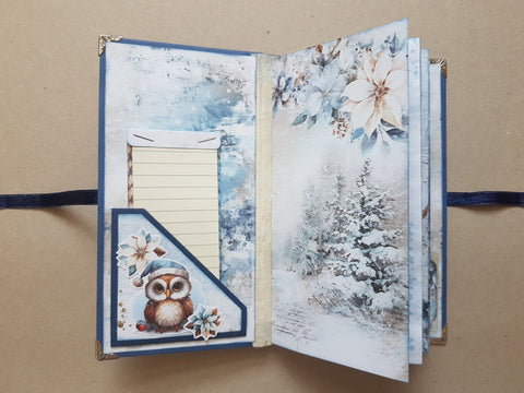 Slimline Journal „Cozy Winterland“ // handgemacht von Melly