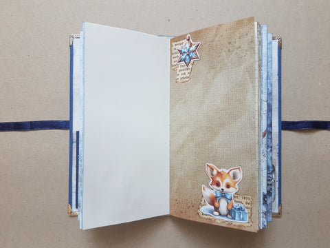 Slimline Journal "Cozy Winterland" // handmade by Melly 