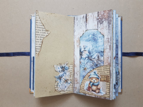 Slimline Journal „Cozy Winterland“ // handgemacht von Melly