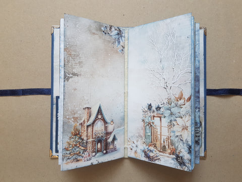 Slimline Journal „Cozy Winterland“ // handgemacht von Melly