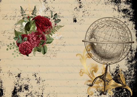 "Vintage Dream" Designpapier // 18 Seiten // DIN A 4 // doppel- und einseitig bedruckt