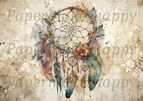 "Dreamcatcher" // Papermakeshappy // 7 sheets of design paper // printed on both sides