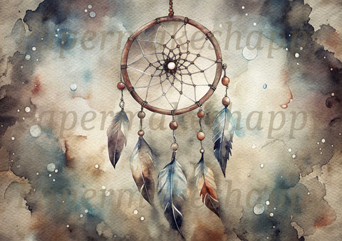 "Dreamcatcher" // Papermakeshappy // 7 sheets of design paper // printed on both sides