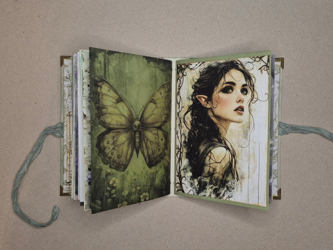 A5 Journal „Elfenwald“ // handgemacht von Melly