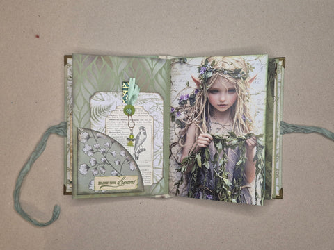 A5 Journal „Elfenwald“ // handgemacht von Melly