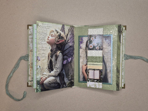 A5 Journal „Elfenwald“ // handgemacht von Melly