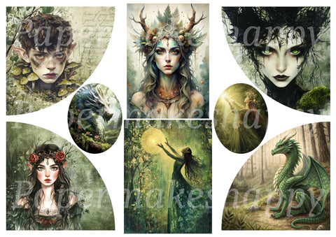 "Dreamcatcher" // Papermakeshappy // Ephemera set // 200 g/m²