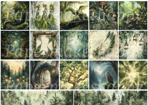 "Dreamcatcher" // Papermakeshappy // Ephemera set // 200 g/m²