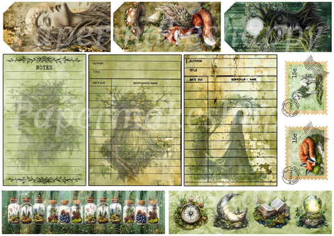 "Dreamcatcher" // Papermakeshappy // Ephemera set // 200 g/m²