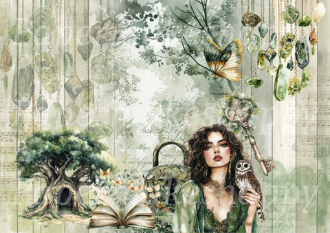 "Enchanted Forest" // Papermakeshappy // 12 Seiten Designpapier // einseitig bedruckt
