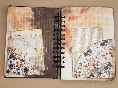 Journal A 5 "Autumn &amp; Pumpkins" // handmade by Melly 