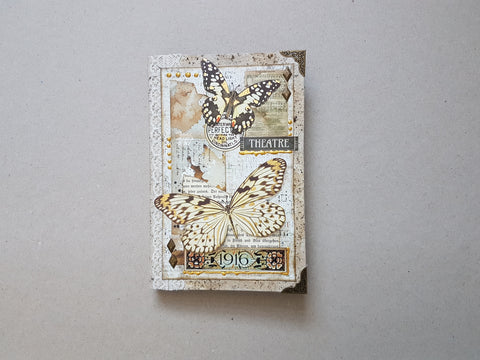 Journal A 5 "Golden Butterflies" // handgemacht von Melly